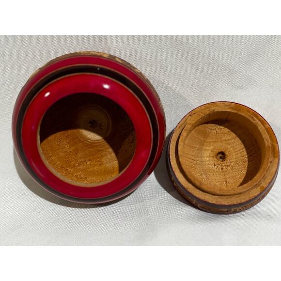 Cabo Carved Hispanic Aztec Tribal, HAND CRAFTED Spice Trinket Lidded Jar Unique - Picture 4 of 7